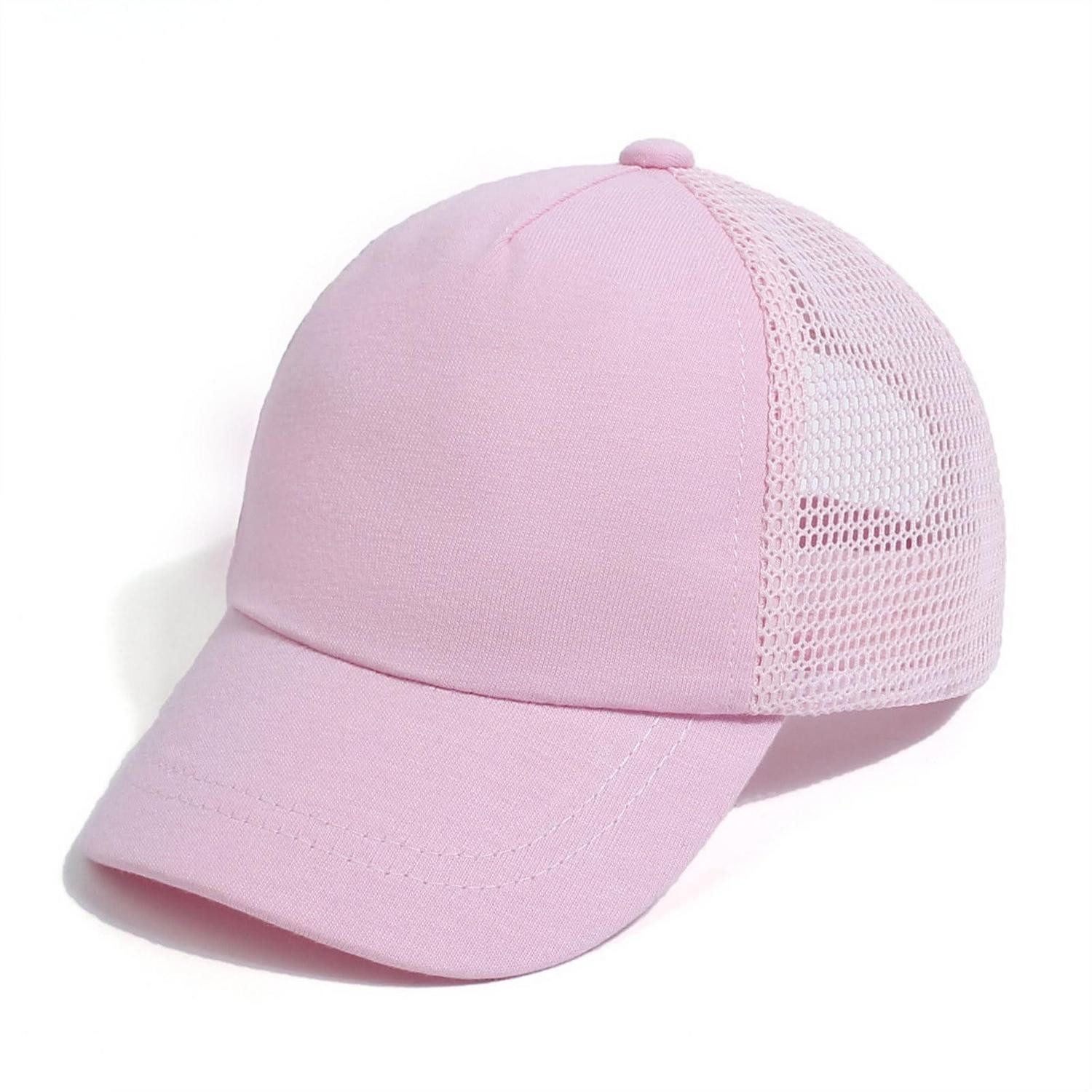 Baseball Cap Baseballkappe Kinder Mesh UV Schutz Sonnenhut Jungen S Rosa