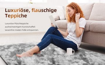 Hochflor-Teppich, MULISOFT, rechteckig, Höhe: 30 mm, Teppich Wohnzimmer Imitat Kunstfell Flauschig Langflor Teppich