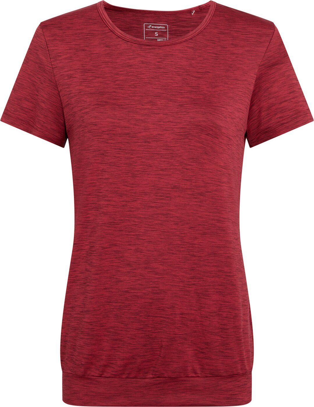 Energetics Funktionsshirt Da.-T-Shirt Jewel SS W 906 MELANGE/RED WINE/RED