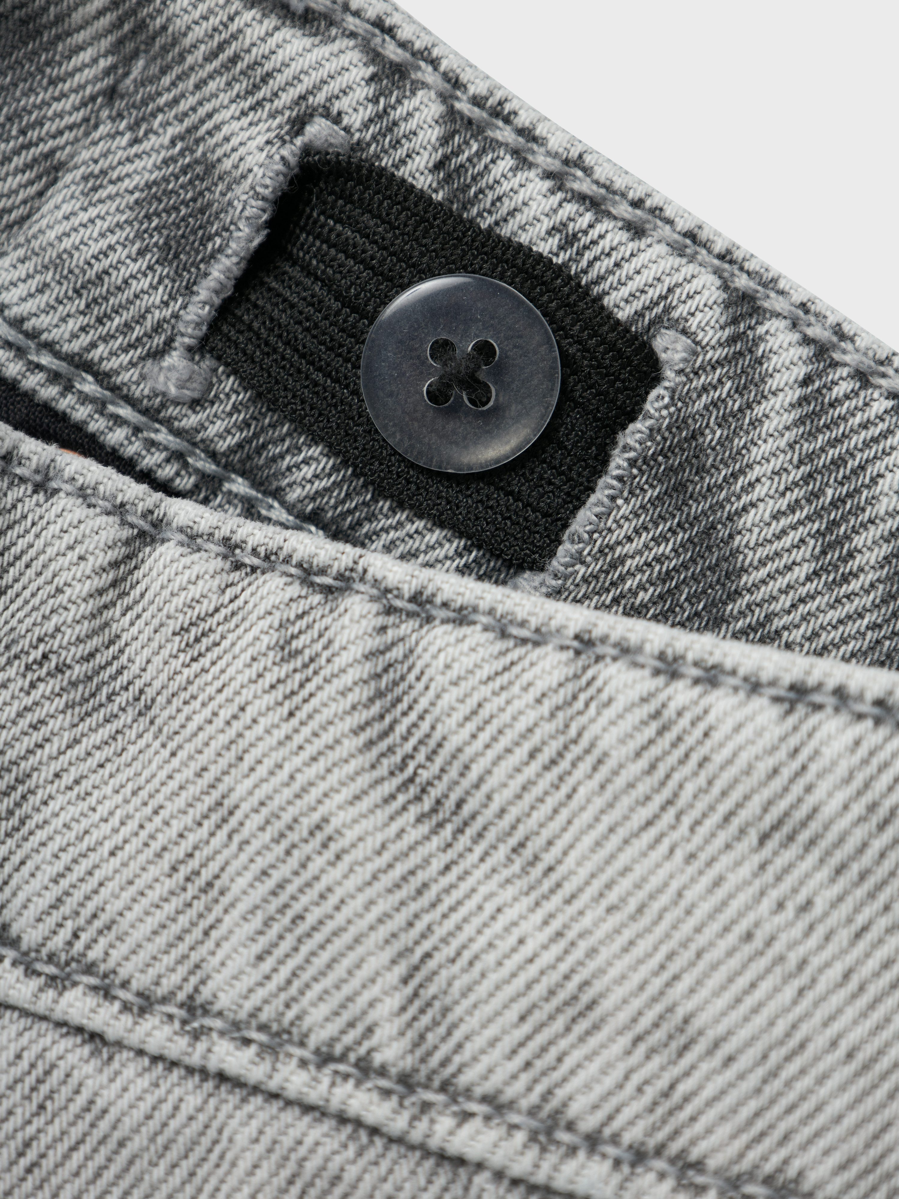 Name It Straight-Jeans NKMRYAN – Jeans mit geradem Bein, strapazierfähig unifarben, casual, straight fit, Denim/Jeans