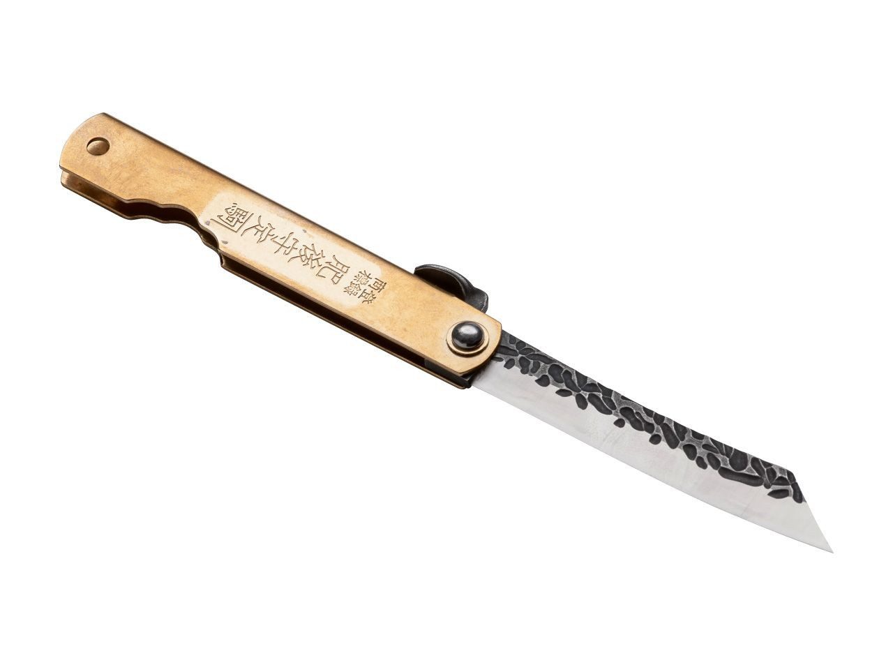 Taschenmesser Hoseki Schließmesser Higonokami-Stil Messinggriff