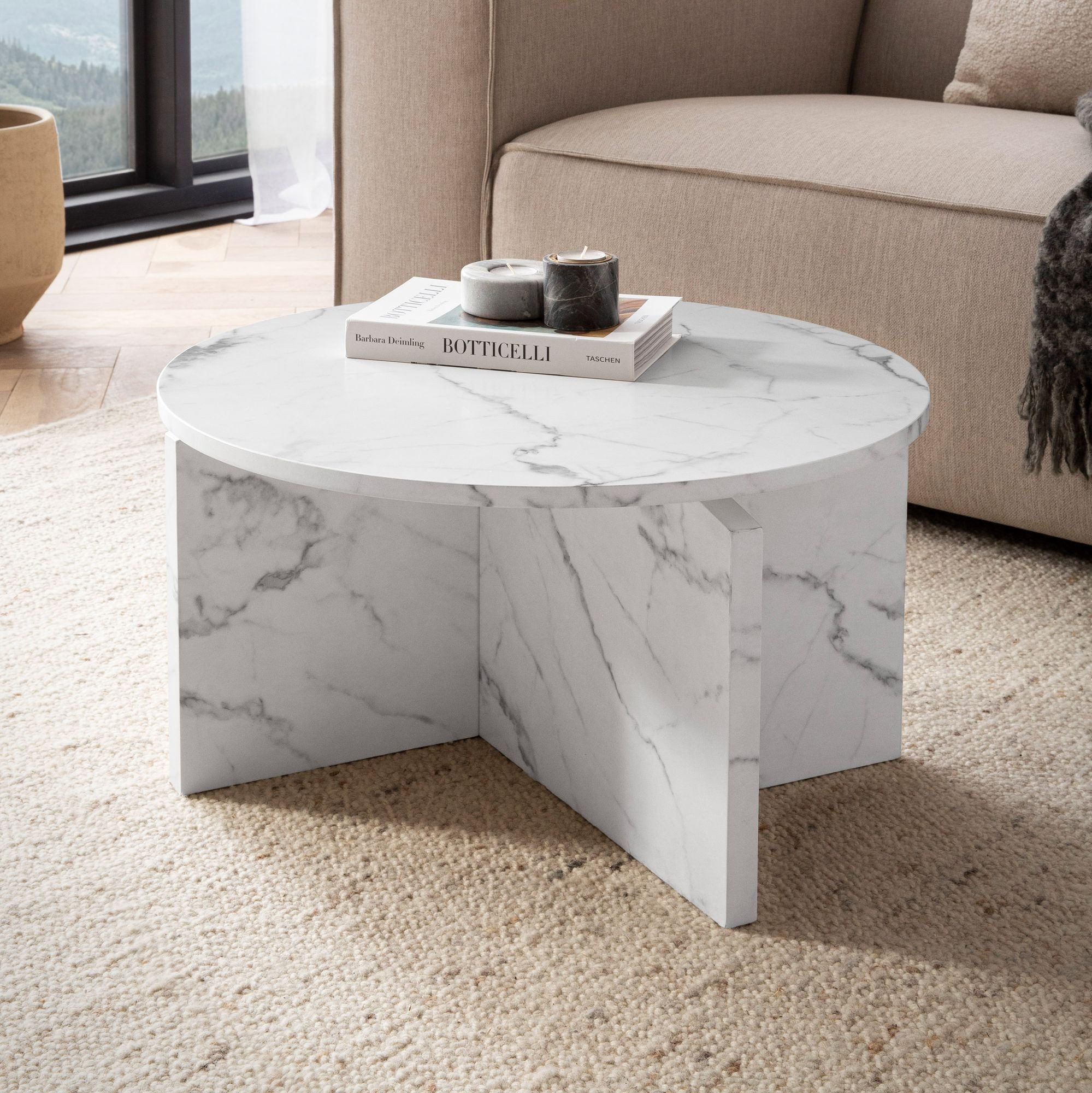 FINEBUY Couchtisch Couchtisch 60 cm Wohnzimmertisch günstig online kaufen