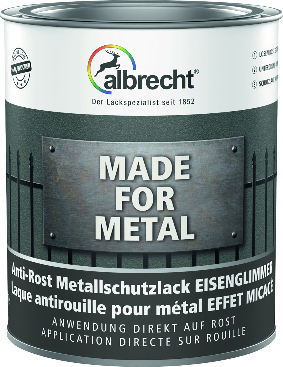 Albrecht Metallschutzlack Albrecht Anti-Rost Metallschutzlack Eisenglimmer