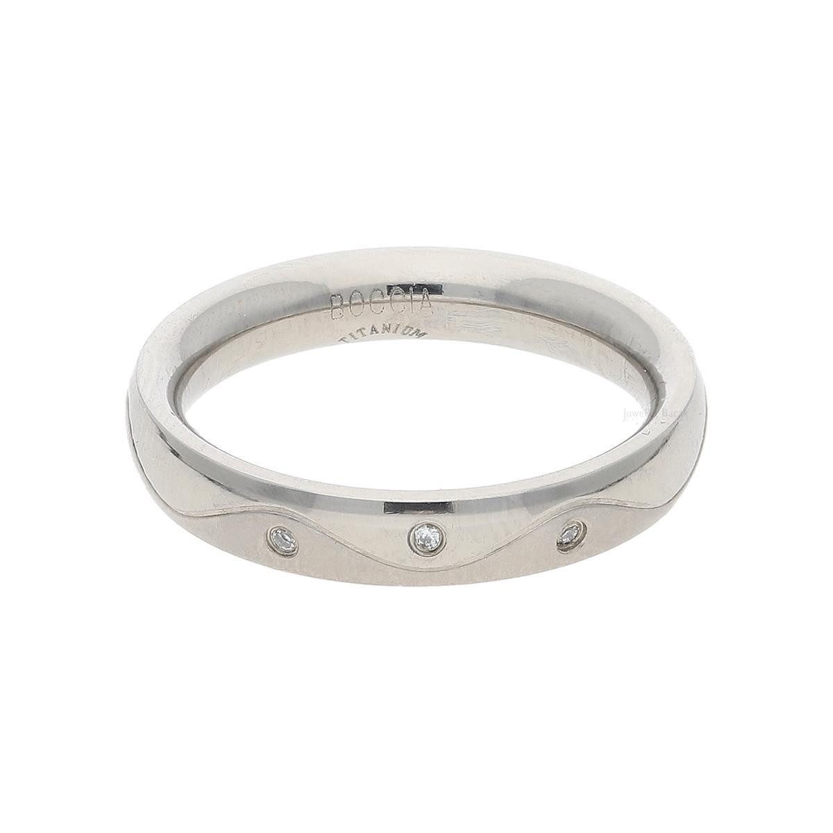 Boccia Fingerring Boccia Damenring Titan mit Diamanten 0150-0254 (kein Set, 1-tlg)