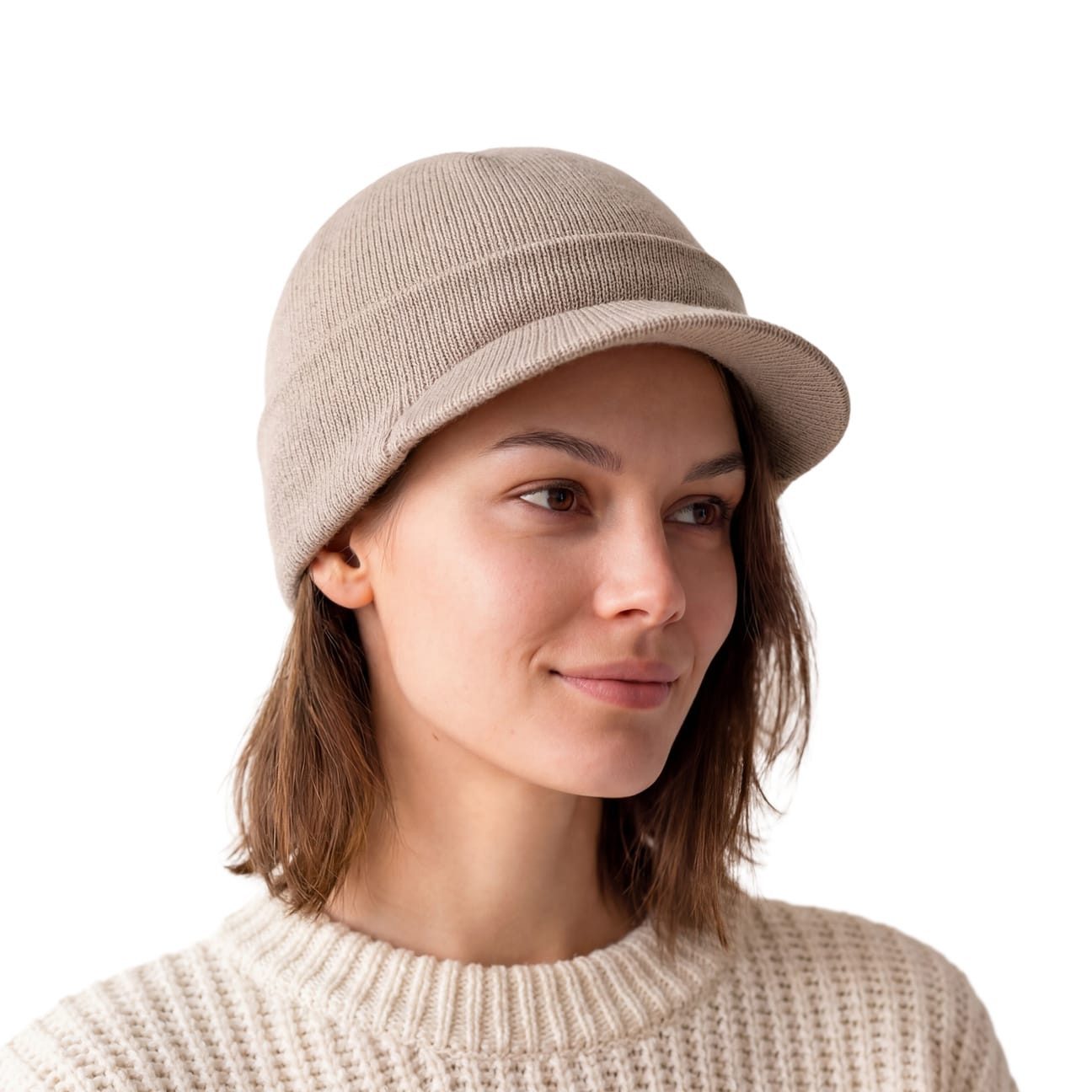 Lierys Strickmütze (1-St) Wintermütze mit Umschlag, Made in Italy