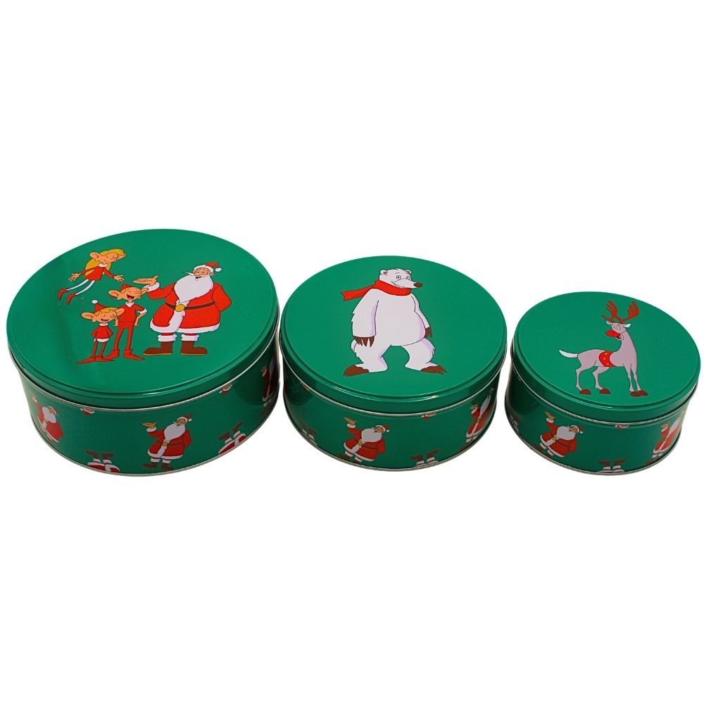 Wurm Keksdose Weihnachtsmann & Co. KG 3-teilige Geschenkdosen, Gebäckdosen, Keksdose, Metall, (1-tlg)