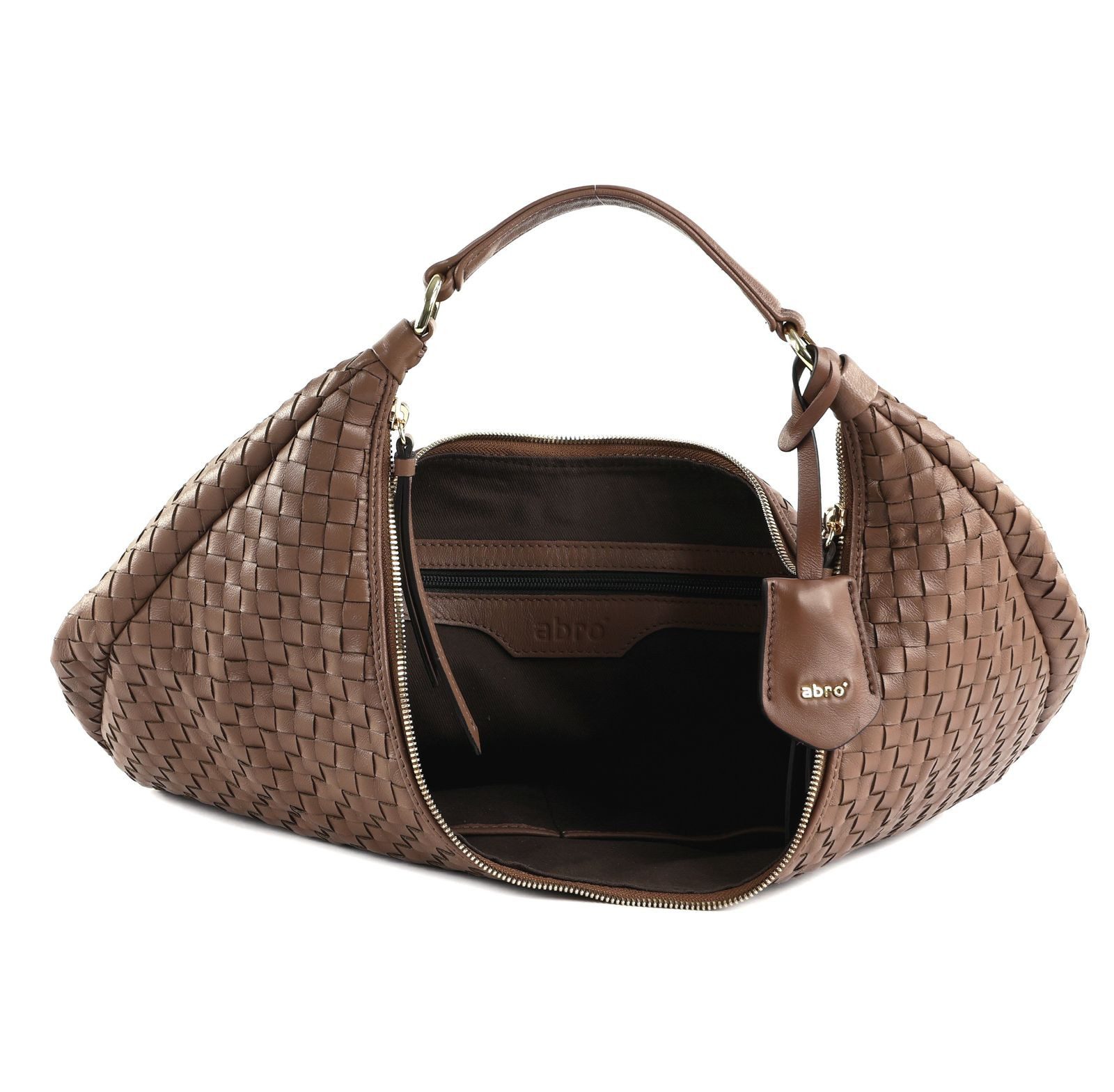 Abro Schultertasche Hobo Bag Nana, aus echtem Leder