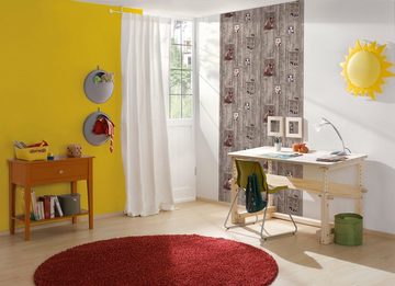 living walls Vliestapete Little Stars, glatt, Holz, Kinderzimmertapete Tapete Holzoptik