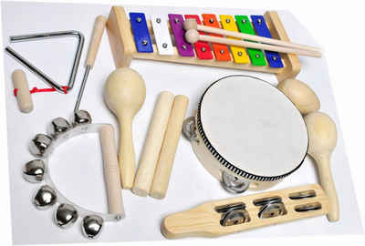 Clifton Trommel 9 teiliges Kinder Percussion Set mit CD,Set, 9-St.