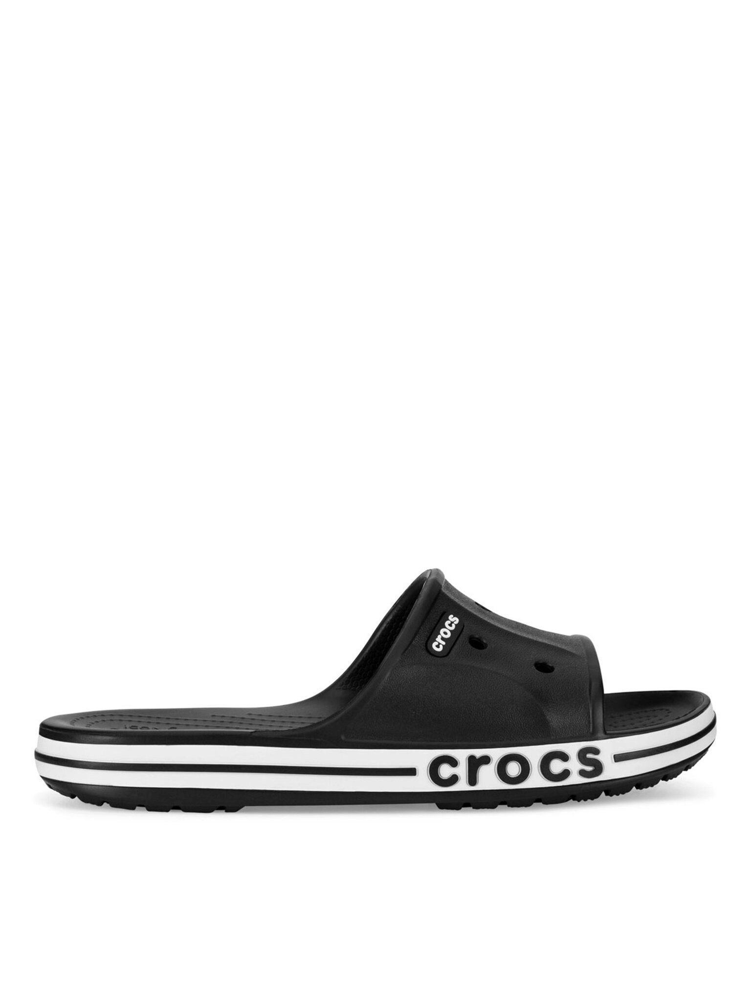 Crocs Crocs Herren Flip Flops Crocs-BAYABAND SLIDE 205392-066 Schwarz Weiß günstig online kaufen