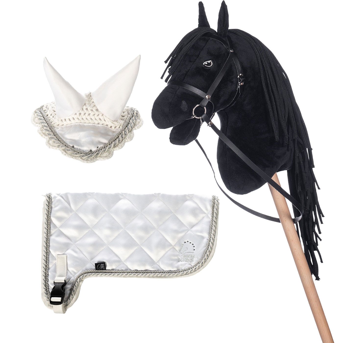 HKM Steckenpferd Hobby Horse Turnier Set, Perfekt für Hobby Horsing & Turniere
