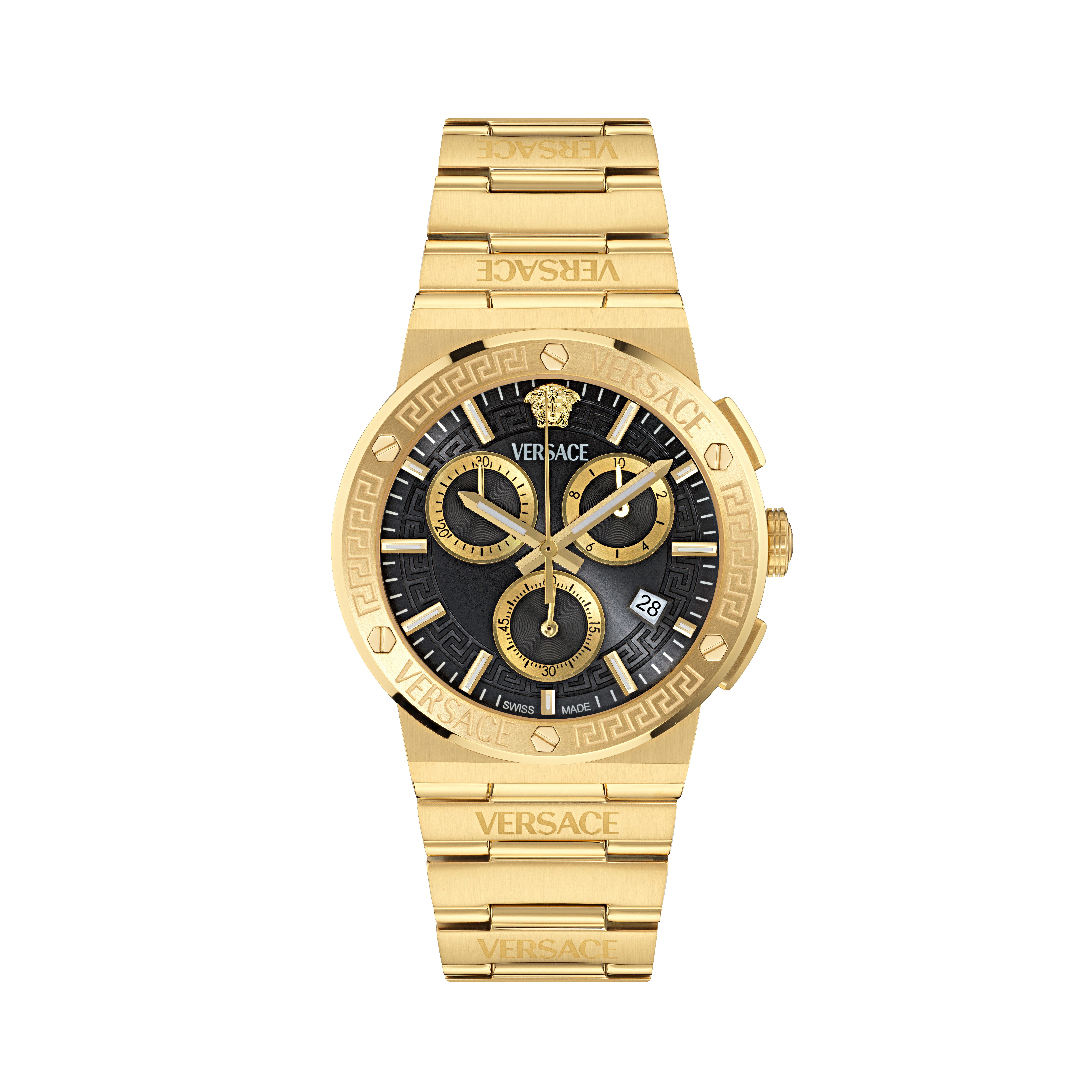 Versace Chronograph GRECA LOGO CHRONO RESTYLE VEKMA0625, Quarzuhr, Armbanduhr, Damenuhr, Herrenuhr, Swiss Made