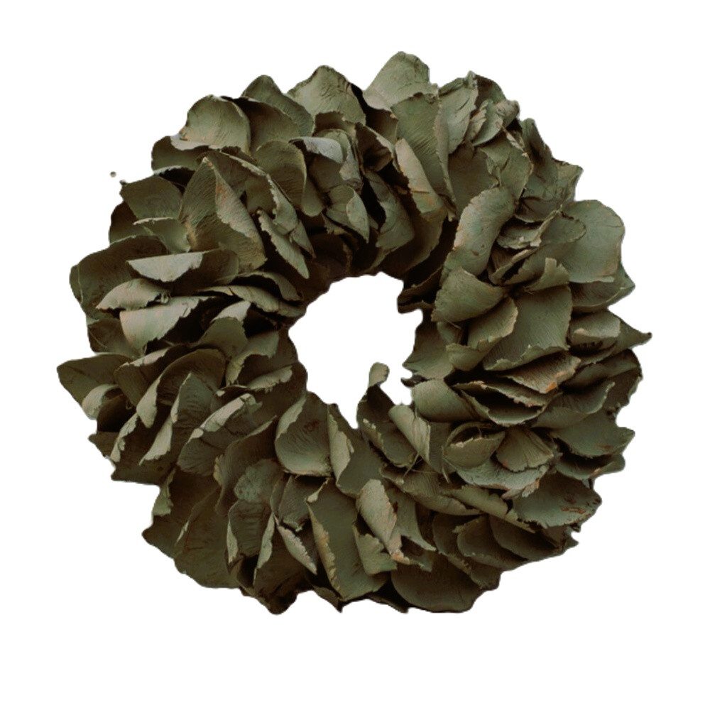 Couronne Dekokranz Kranz Deko Hängekranz Grün Klein 25 cm, Naturmaterialien in Handarbeit gefertigt