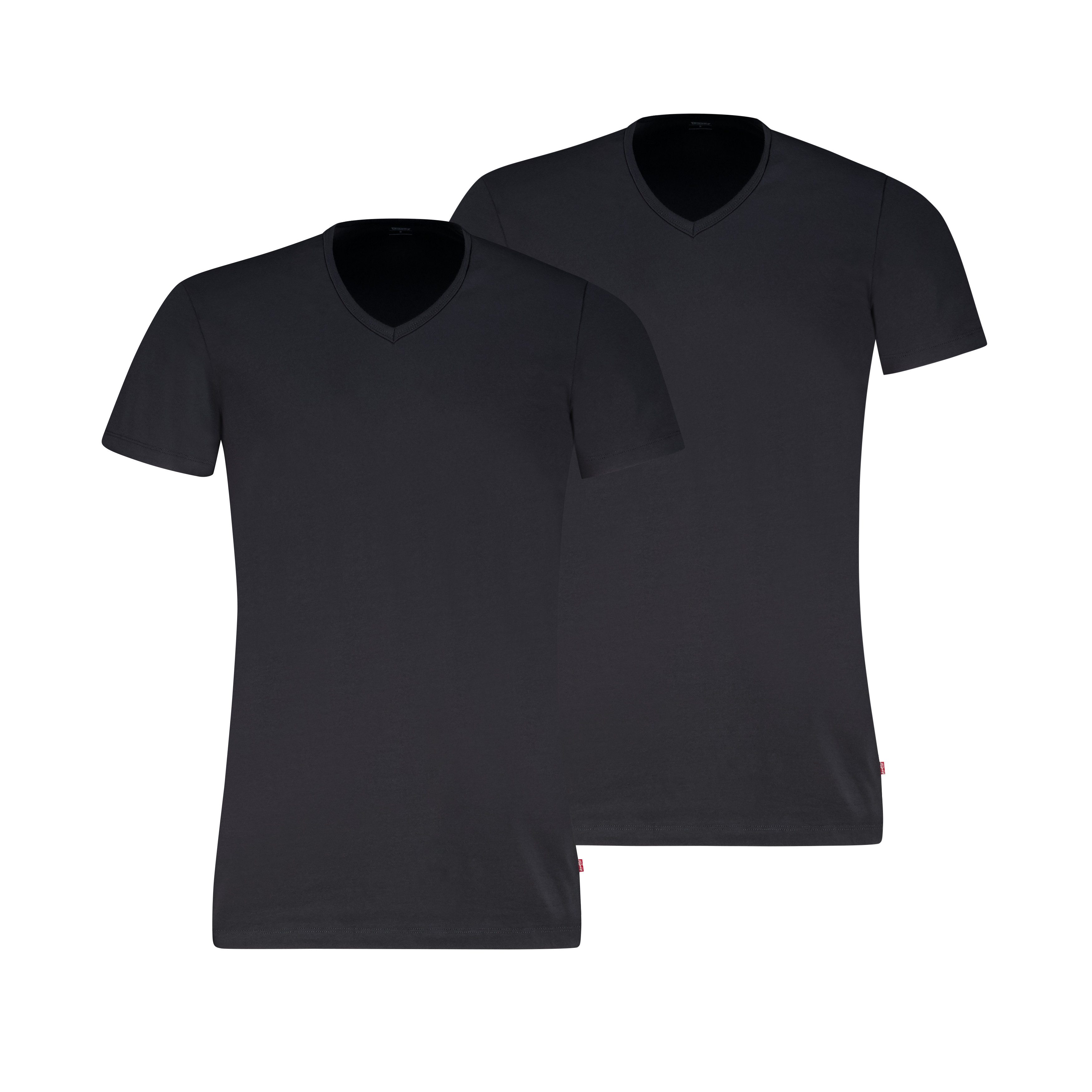 Levi's® T-Shirt LEVIS MEN V-NECK (2er Pack) mit V-Ausschnitt und kurzen Ärm günstig online kaufen