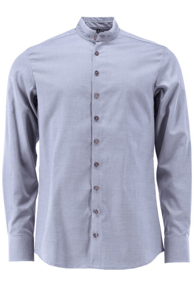 Orbis Textil GmbH & Co. KG Trachtenhemd Trachtenhemd - VALENTE - hellgrau
