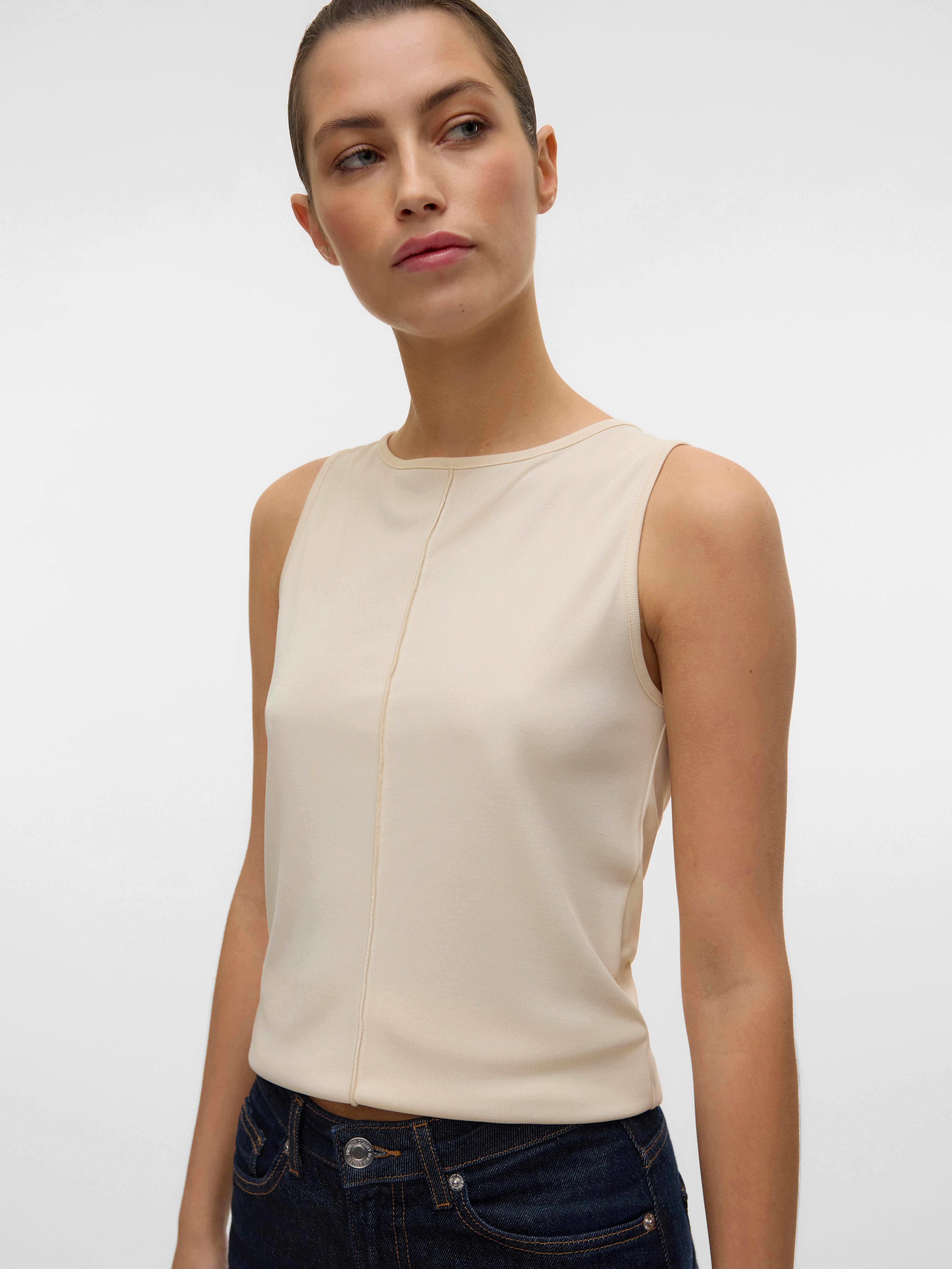 Vero Moda Tanktop VMMAGGIE BOATNECK TANK TOP VMA NOOS günstig online kaufen