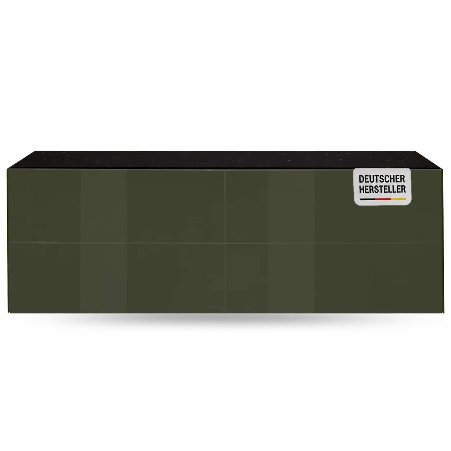 Storado Lowboard Colors 181×63×42cm, Lowboard mit 2 Klappen, Farbe wählbar, Glasfronten und Push-to-open für eine moderne, grifflose Optik