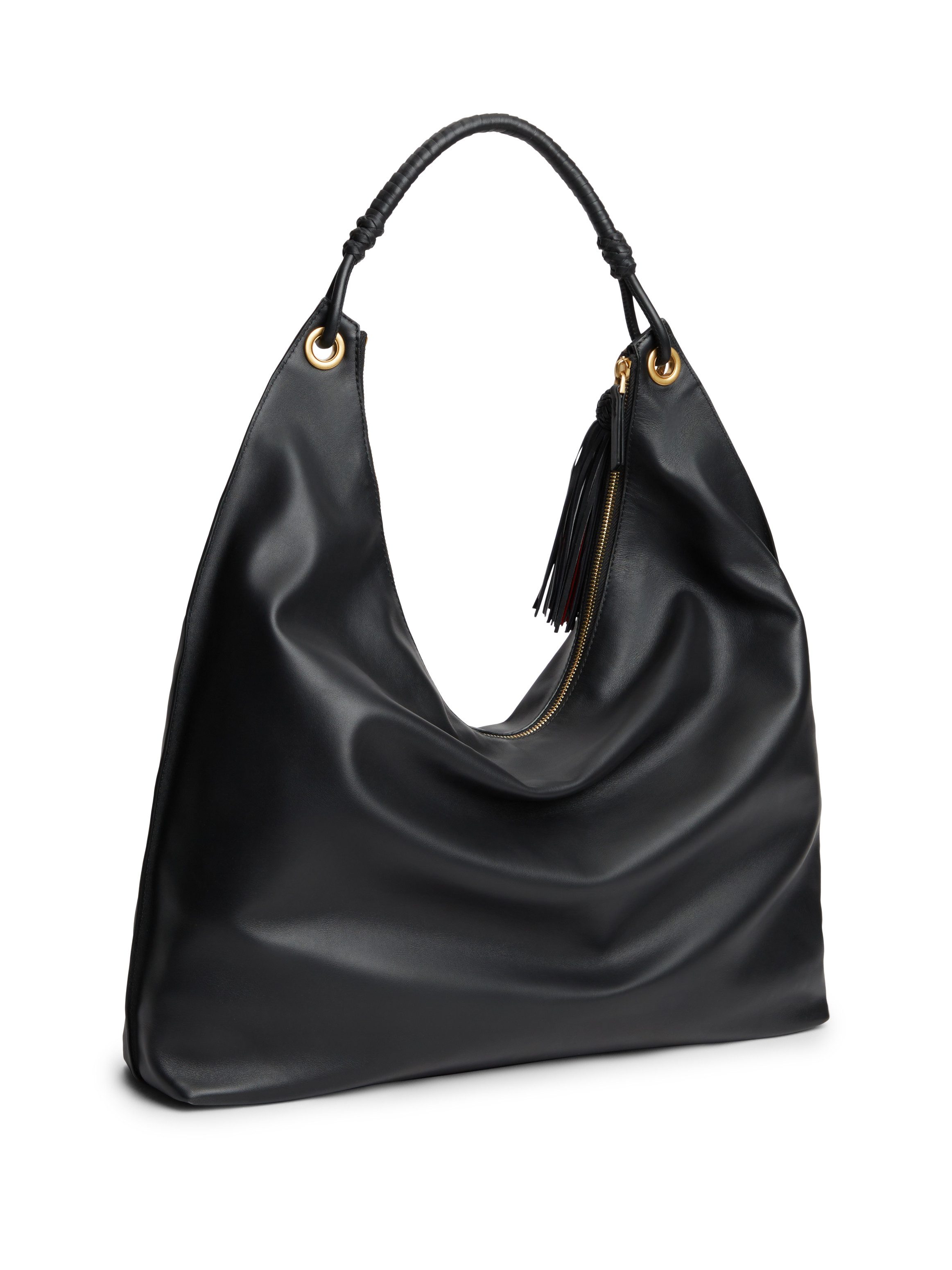 Tommy Hilfiger Hobo TH STATEMENT LEATHER HOBO, Damen Umhängetasche, Schultertasche, Handtasche mit Logoschriftzug
