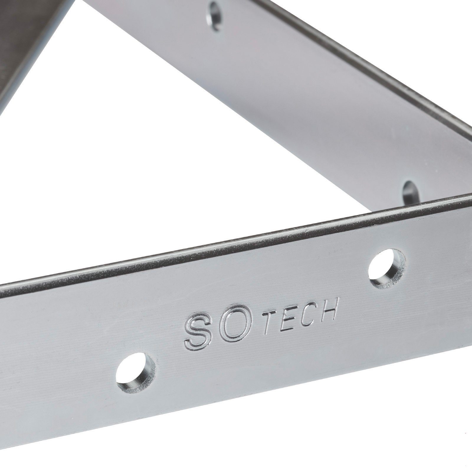 SO-TECH® Wandregalhalter Regalkonsolen mit Querstrebe zur Stabilisierung, 1-tlg., 150 x 125 x 30 mm, verzinkt, pulverbeschichtet – Bild 3 von 5
