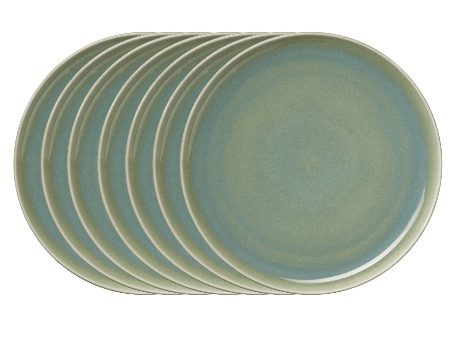 ASA SELECTION Teller-Set SAISONS Speiseteller agave 26,5 cm Set6, Steinzeug