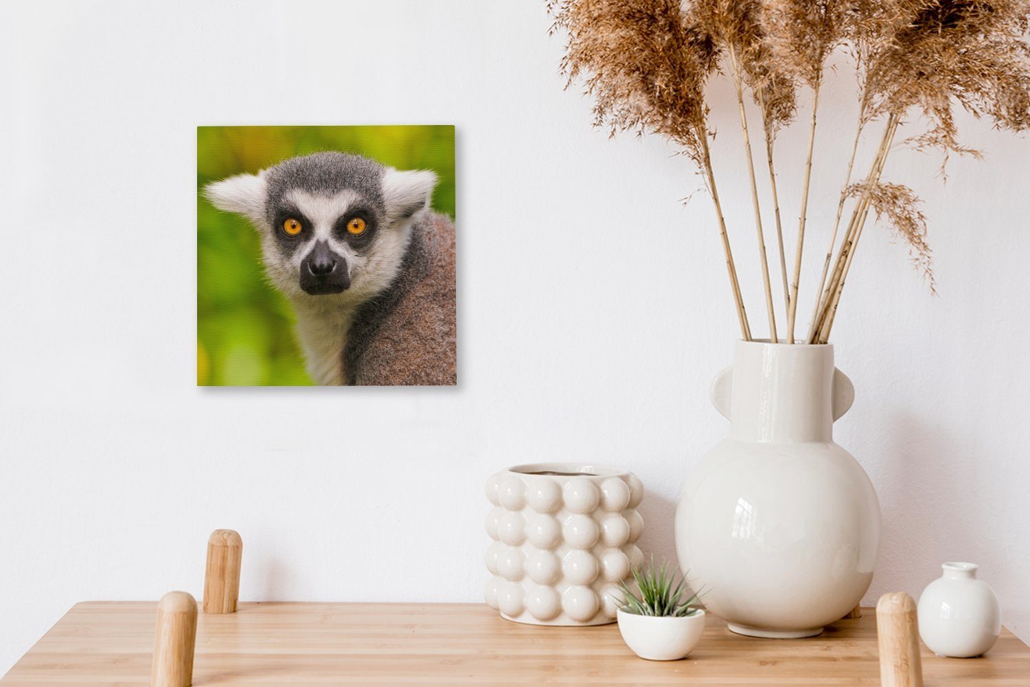 OneMillionCanvasses® - Bilder Wohnzimmer Leinwand St), Schlafzimmer Tier, Affe Leinwandbild (1 - Ringschwanzlemur für