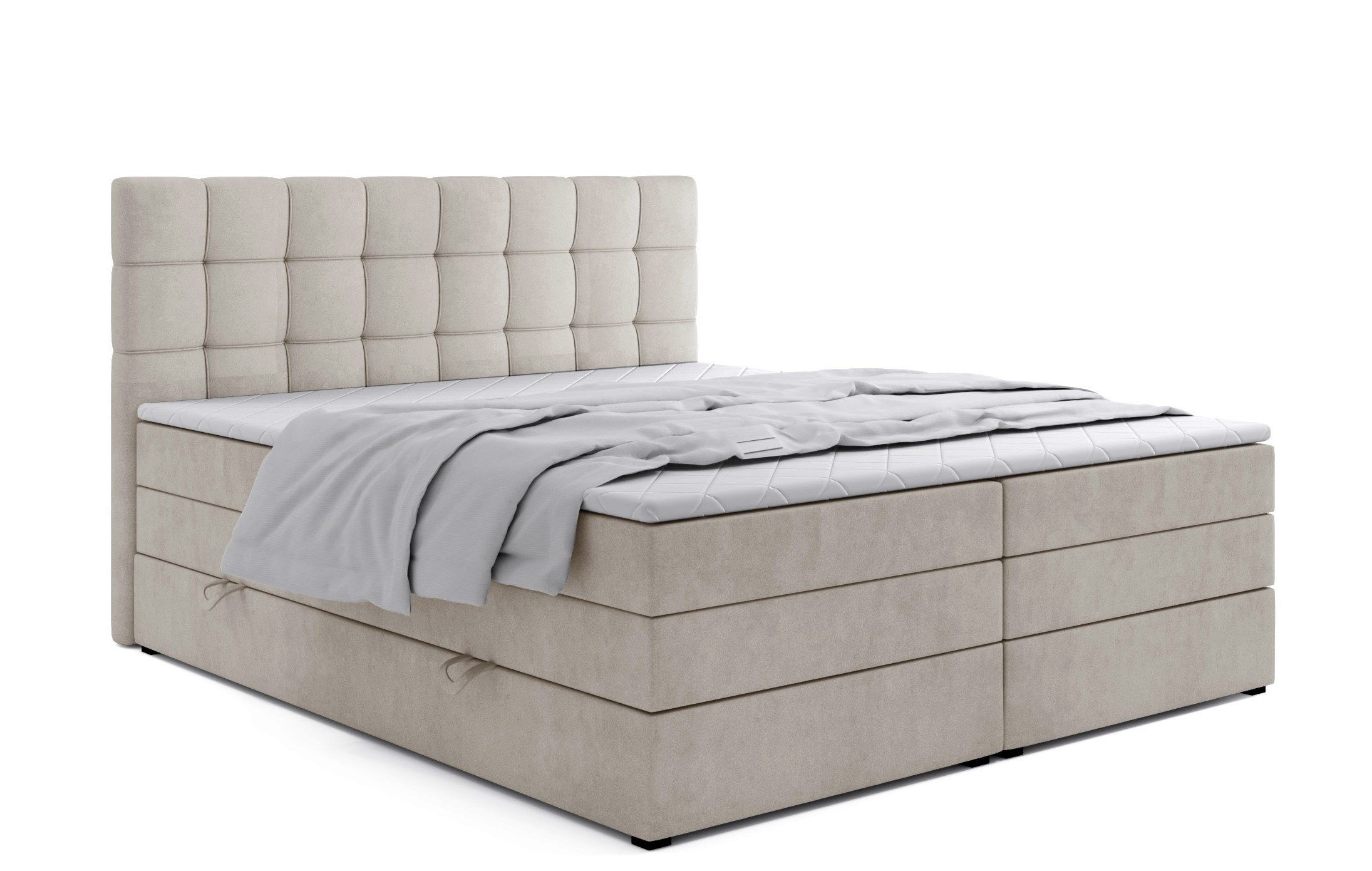 Labett Boxspringbett mit Bettkasten Doppelmatratze & Topper IGELLA KING 180 günstig online kaufen