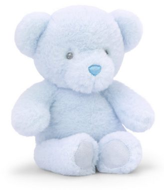 azzesso Kuscheltier Baby Bär (1-St., 16 cm), flauschiges Stofftier, Blau, Plüsch