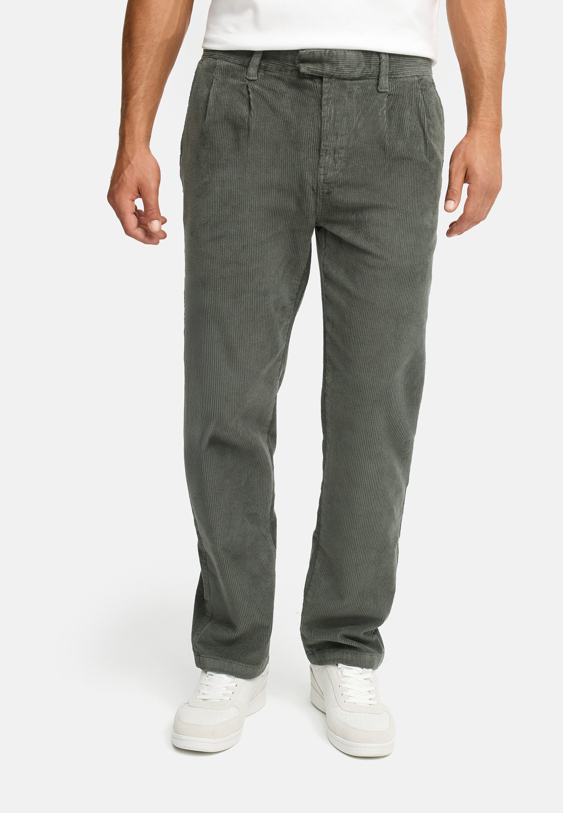 Indicode Chinohose Herren INGustaf Cord Hose Herrenhose Männer Herren Cordhose Straight Fit