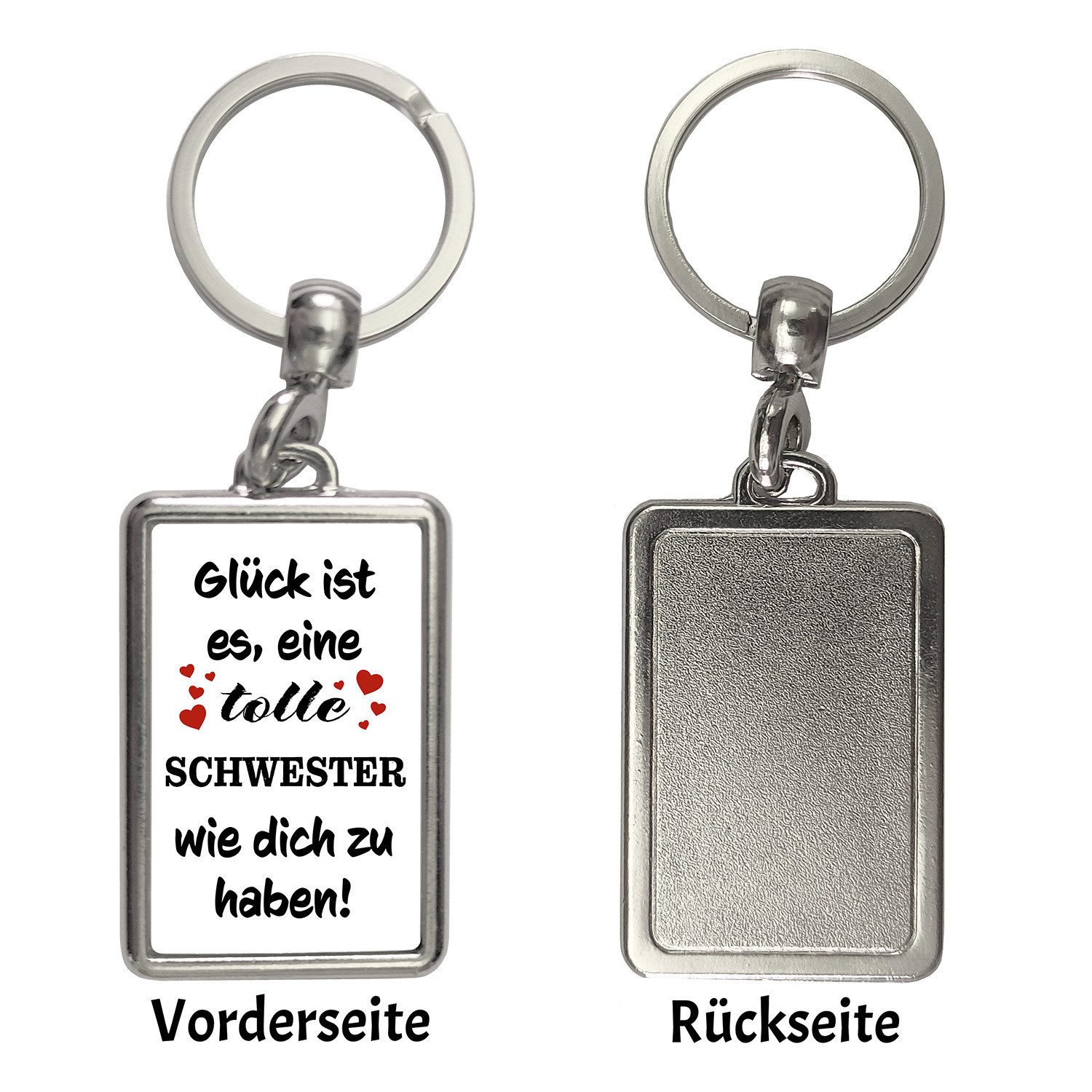 speecheese Schlüsselanhänger Tolle Schwester Glück Schlüsselanhänger günstig online kaufen