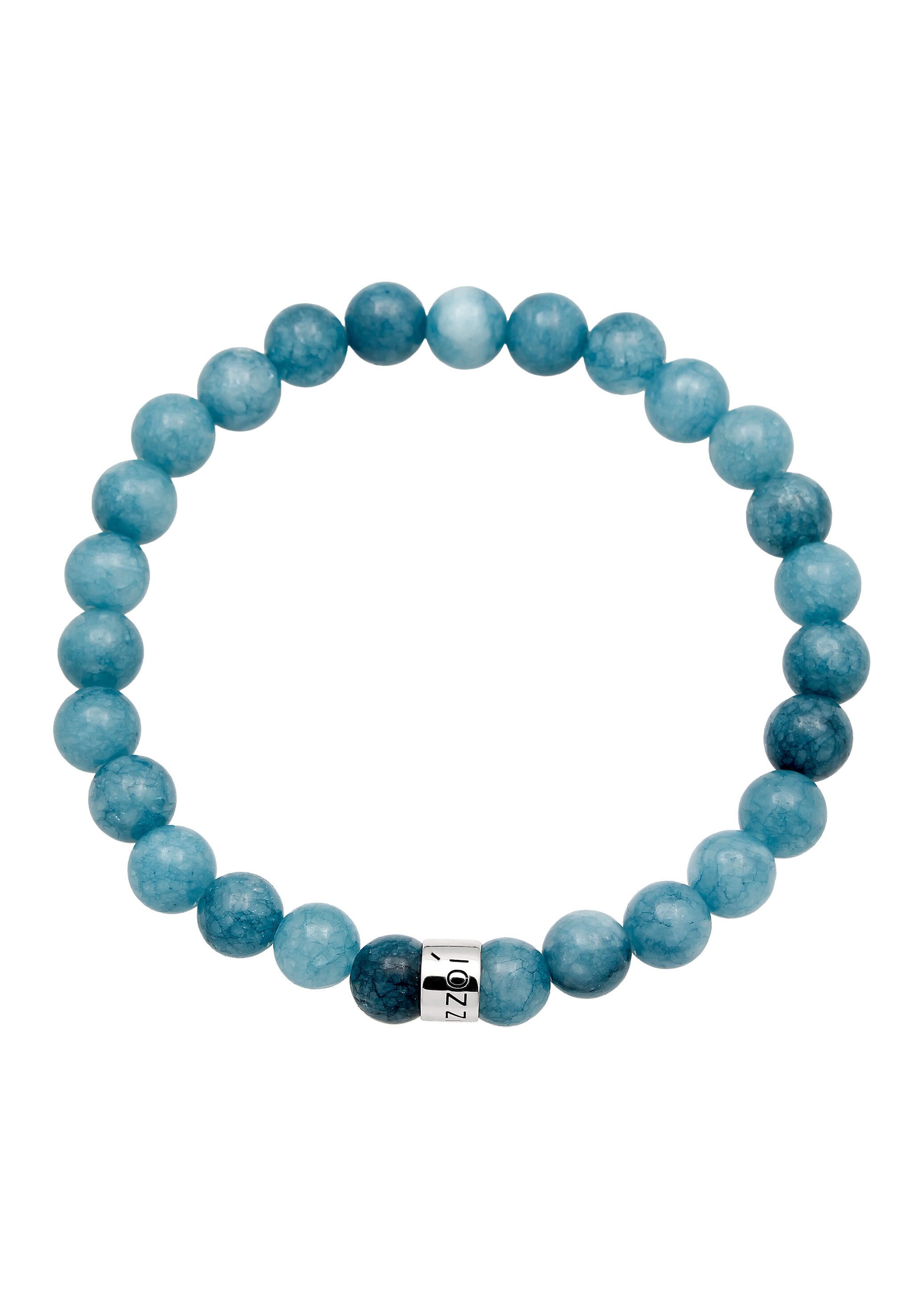 Kuzzoi Bead-Armband-Set Perlen Achat Aquamarin 925 Sterling Silber günstig online kaufen