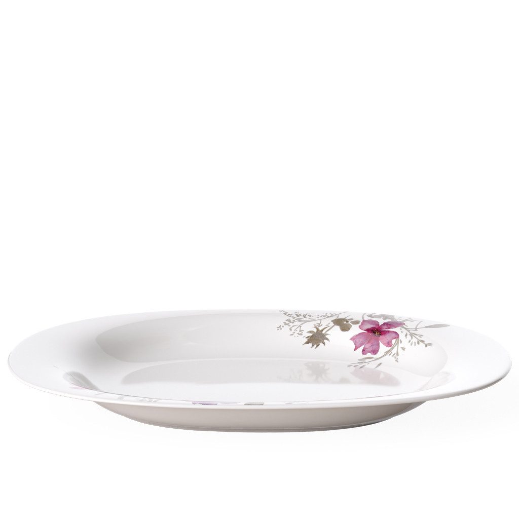 Villeroy & Boch Servierplatte Mariefleur Servierplatte, Porzellan, (1-tlg), Premium Porcelain, mikrow.- & spülm.sicher, Made in Germany
