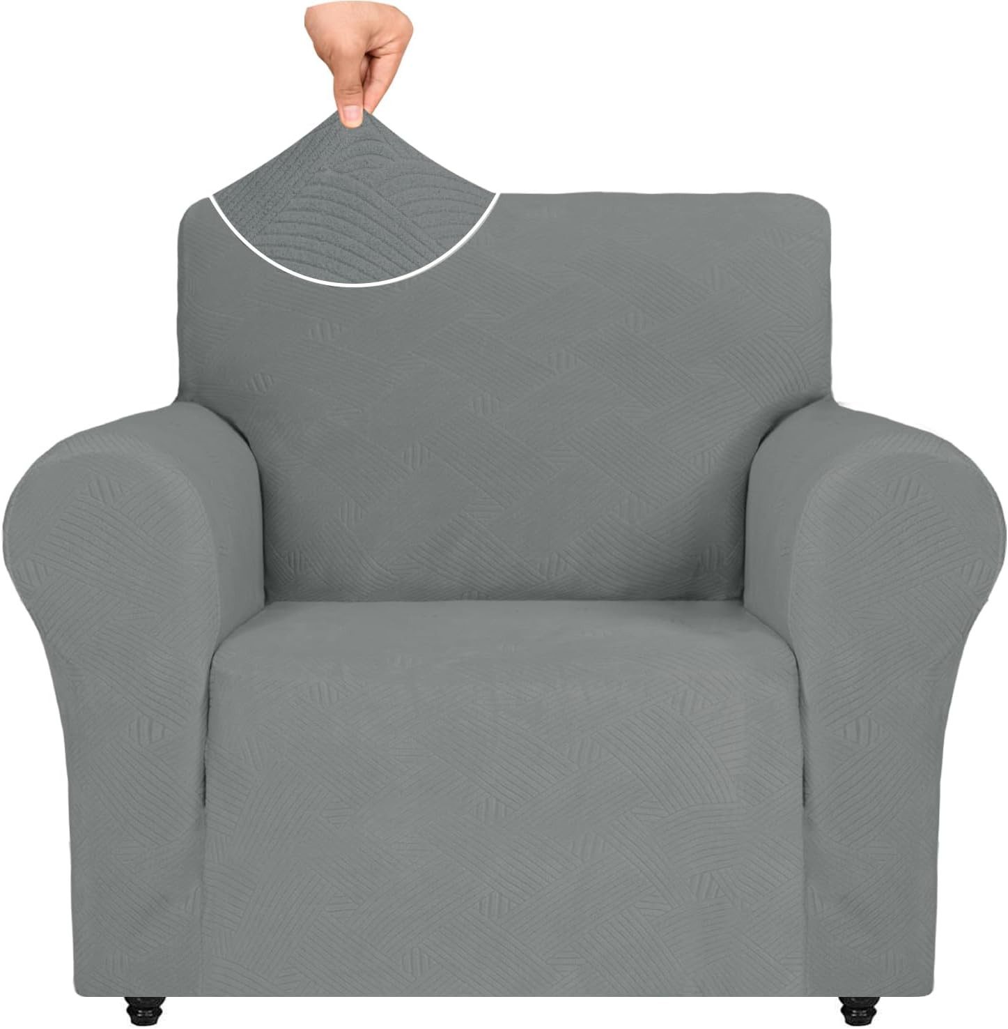 Coonoor Sofahusse Stretch Sofabezug, Sofa Überzug 1/2/3/4 Sitzer, Sofaschoner rutschfest, Elastisch Couch Überzug Mit Armlehnen, Sofaüberwurf Couch Überwurf
