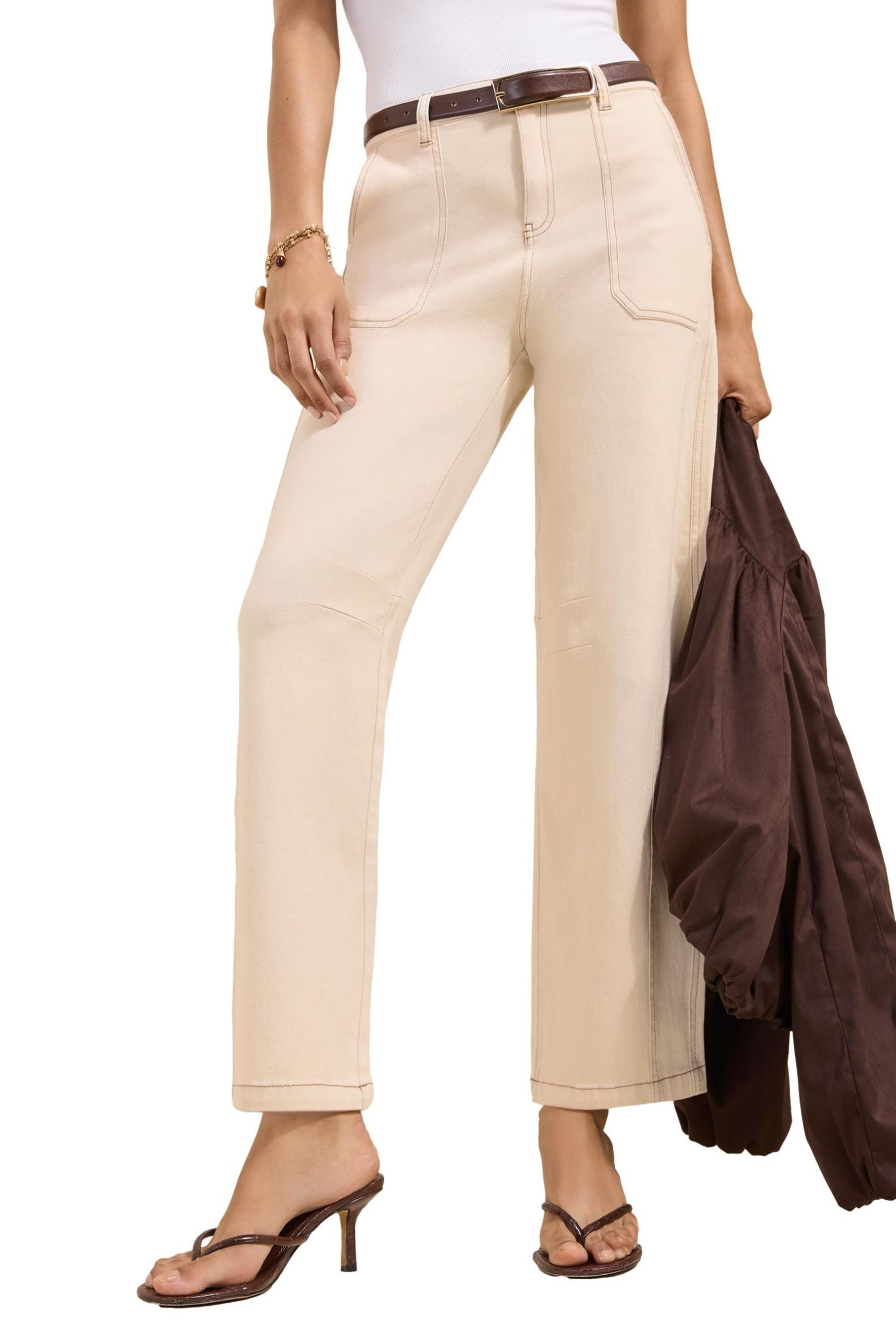 Weite Jeans Friends Like These Barrel-Hose mit Seitentaschen