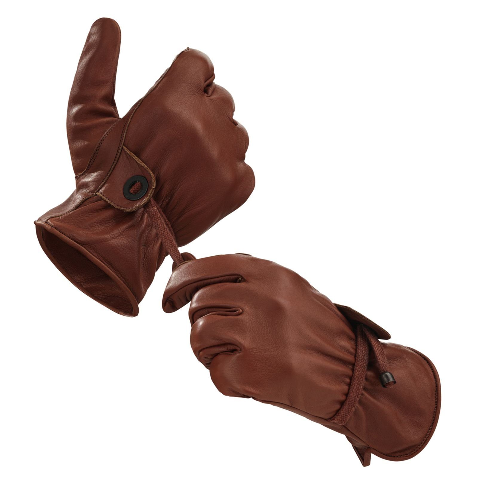 BLACK FOREST FOX Lederhandschuhe Black Forest Fox RODEO Leder Handschuhe Herren Damen 3 Farben Fuchs Braun Größe S