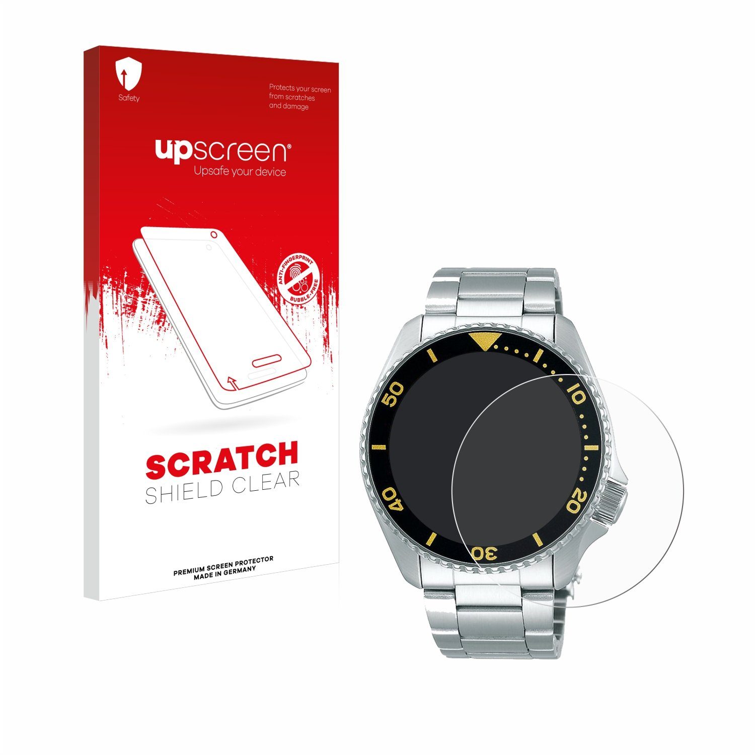 upscreen Displayschutzfolie Schutzfolie für Seiko 5 Sports SRPD59K1, Displayschutz Schutz Folie Klar Transparent