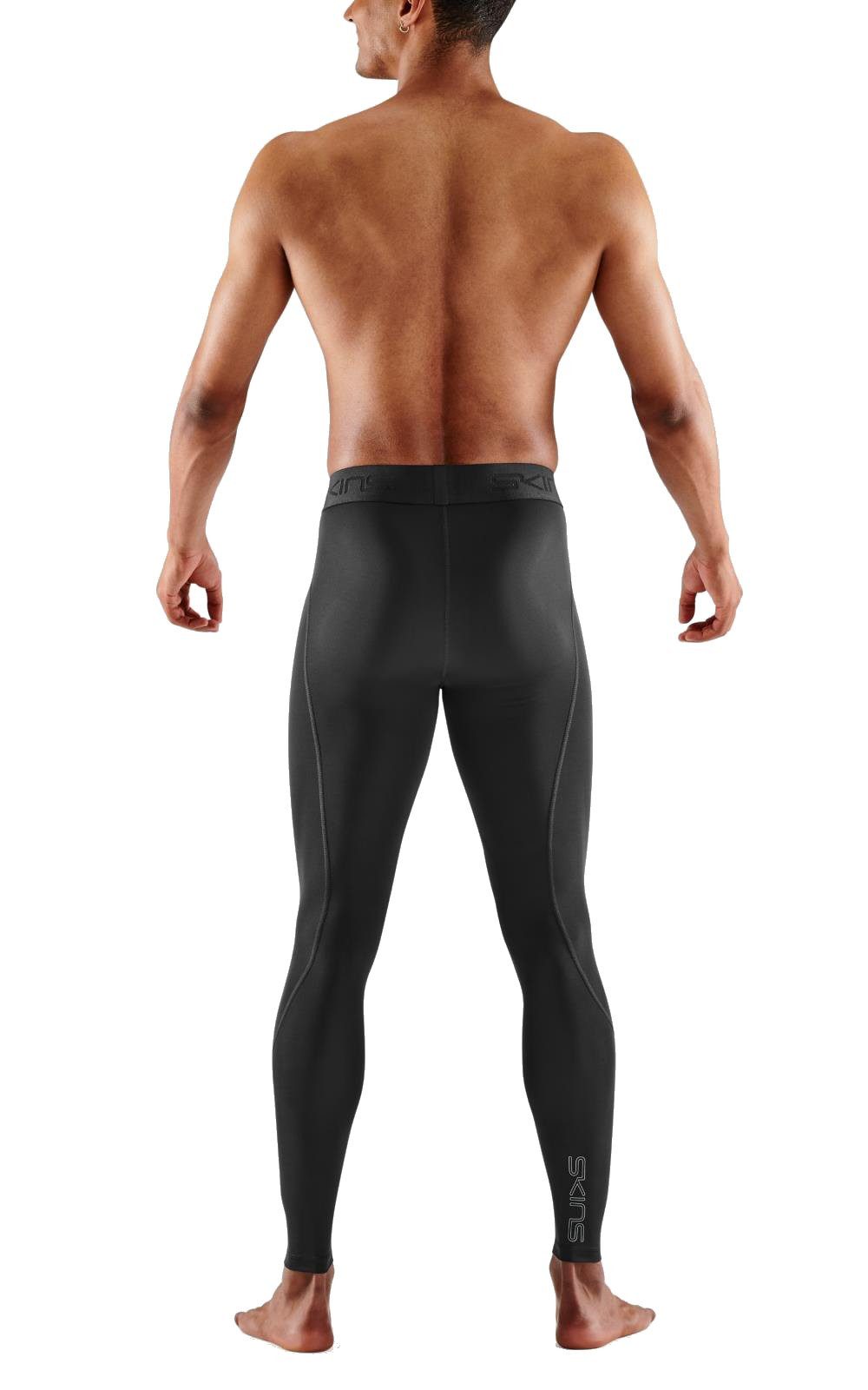 Skins Funktionshose 2-Series Tight Long (enganliegend, Kompression) schwarz Herren