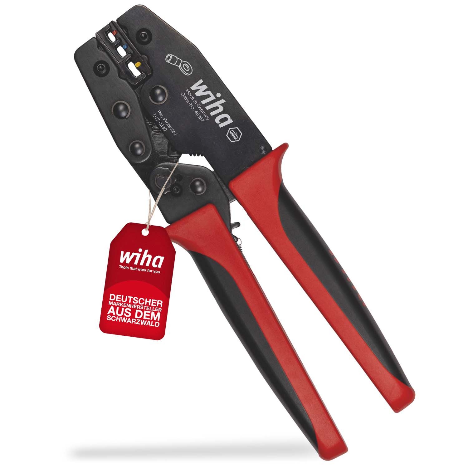 Wiha Crimpzange (45957), automatische Anpassung der Presskraft