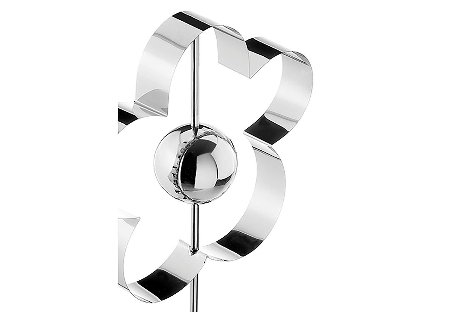 Kobolo Gartenstecker Dekostecker FLOWER in Blumenform 136 cm (aus Edelstahl)