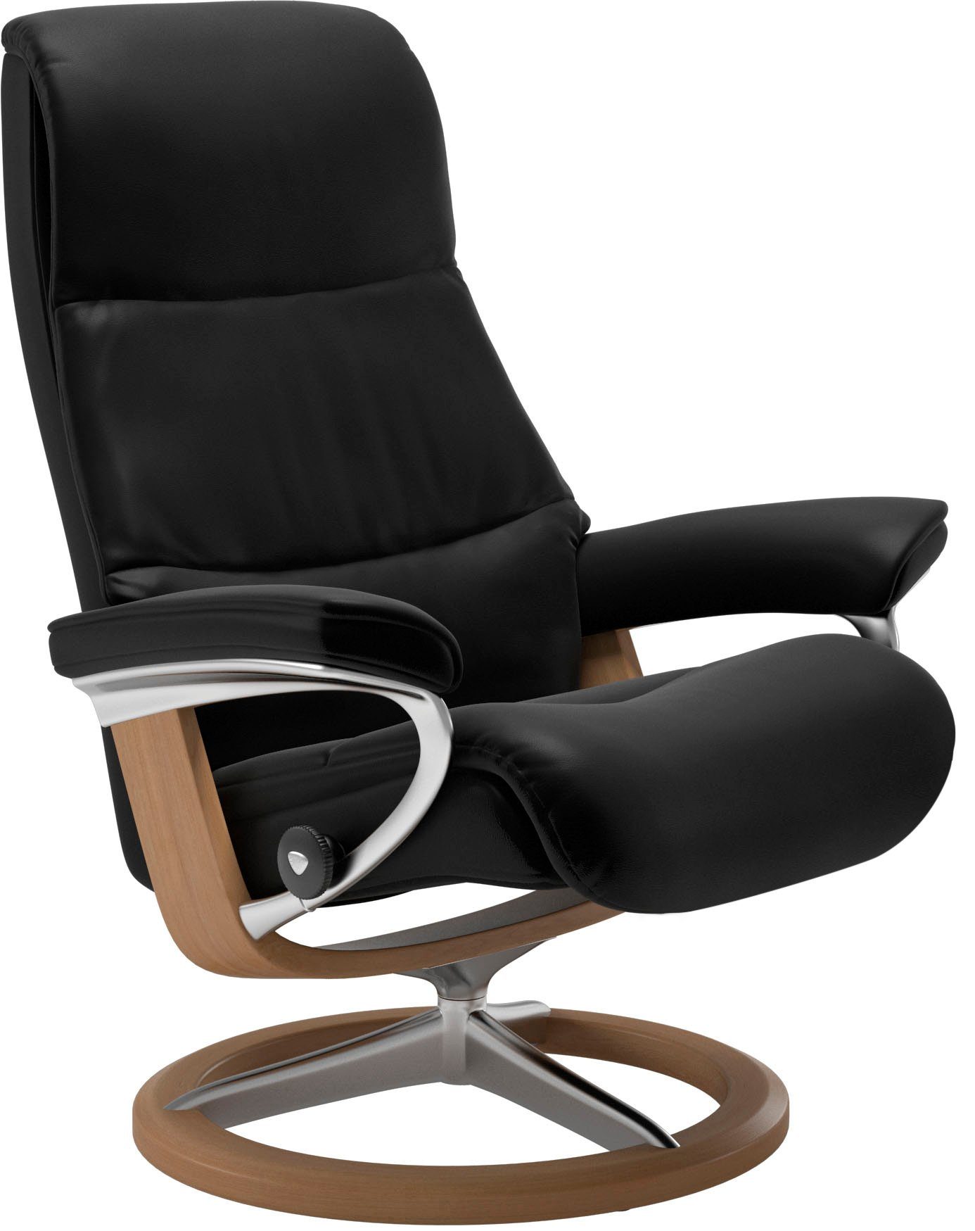 Signature M,Gestell Eiche mit Größe Base, Relaxsessel View, Stressless®