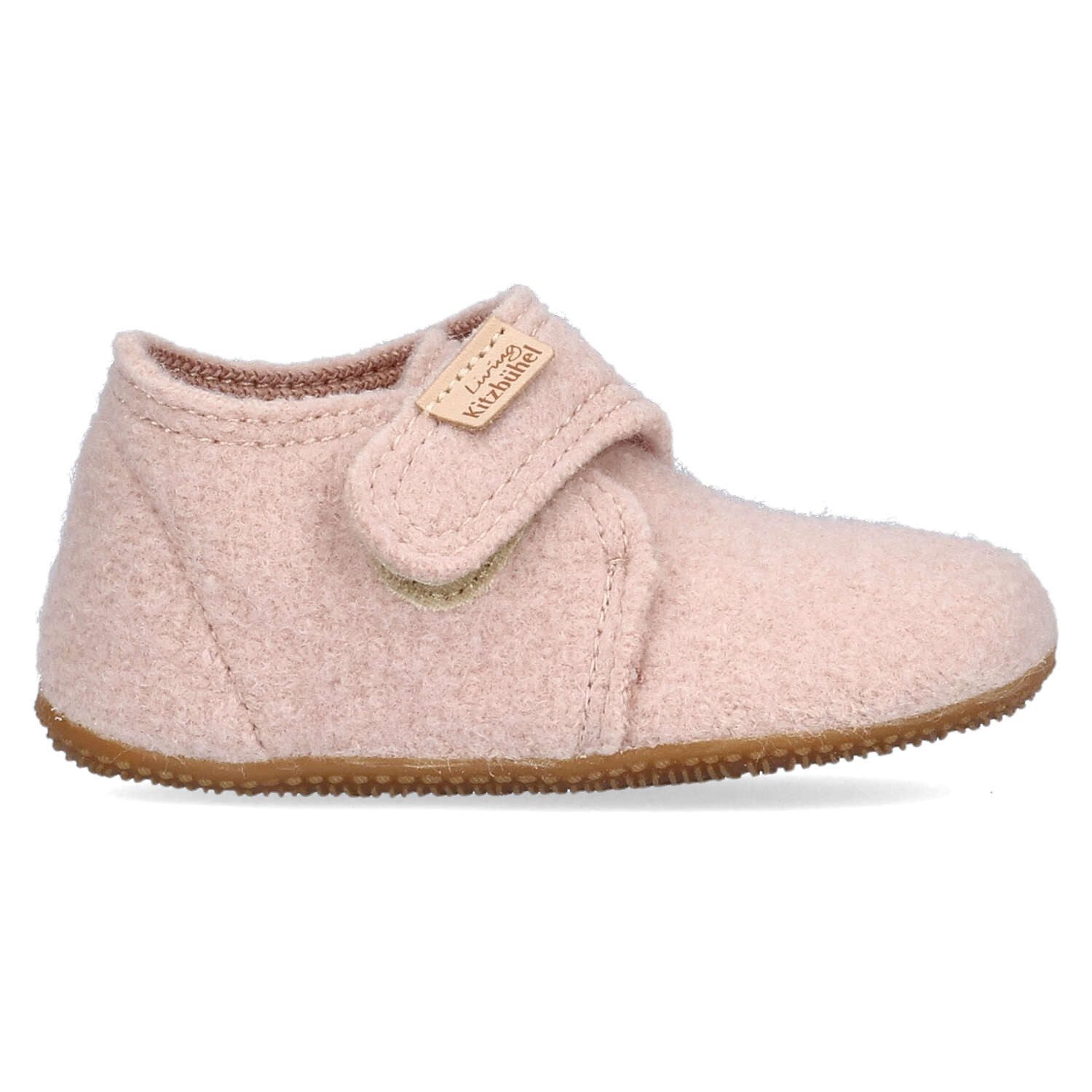 Living Kitzbühel Babyklettschuh unifarben Pink Sand Slipper
