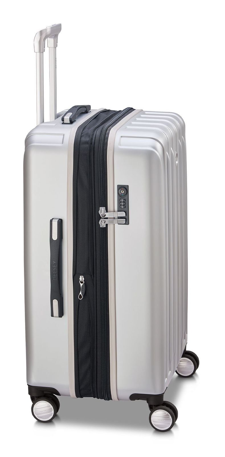 Rollen Hartschalen-Trolley Titanium, Delsey Silver 4