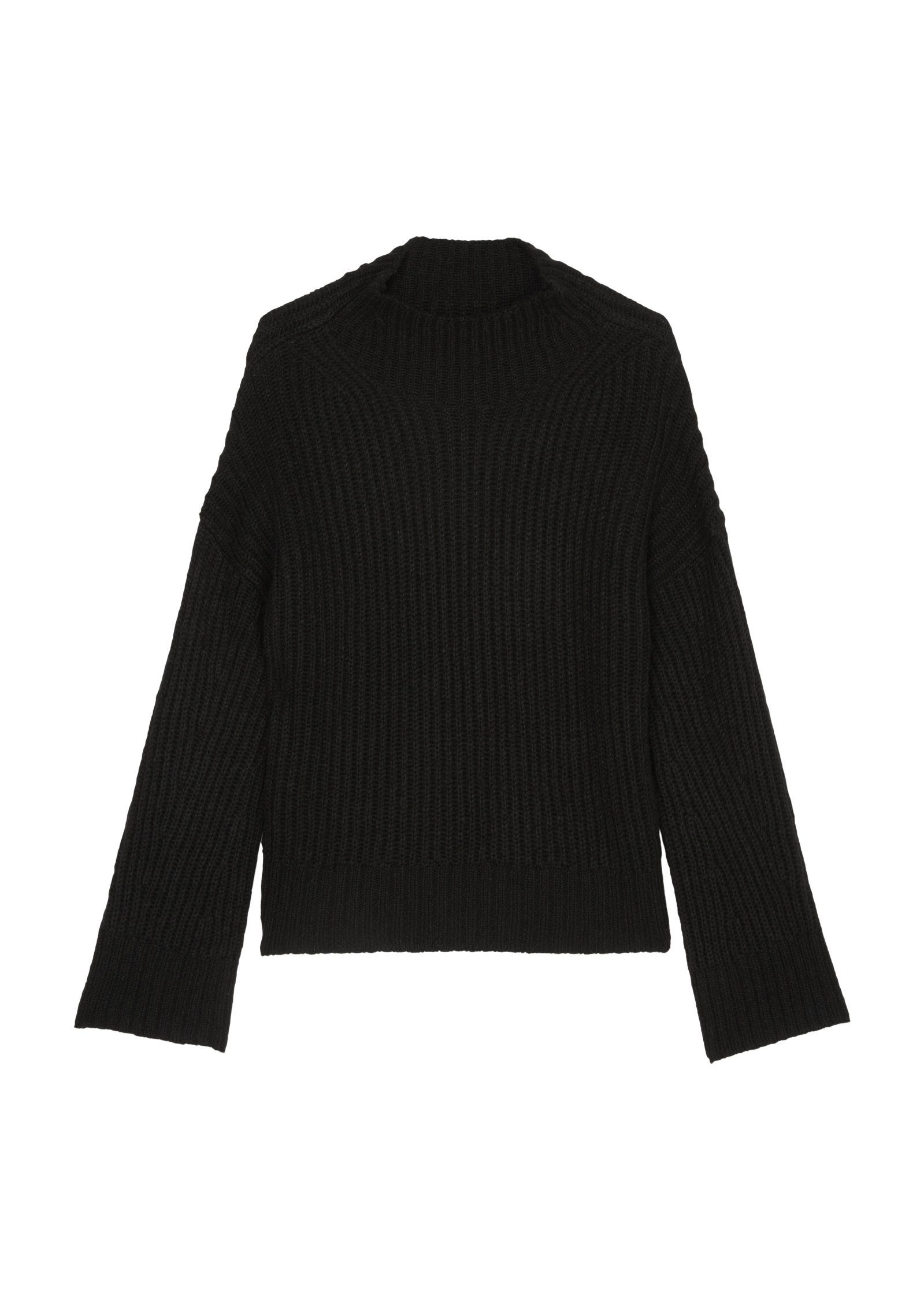 DENIM softem Schurwolle-Mix Marc aus Strickpullover black O'Polo