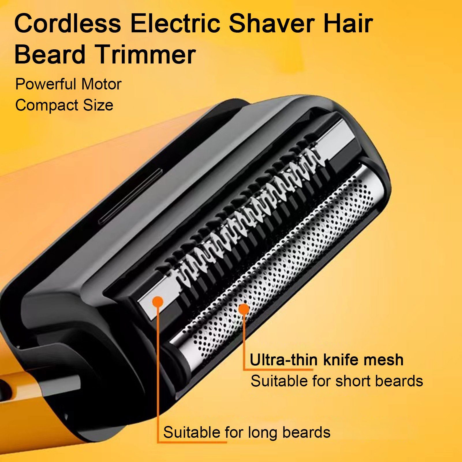 Rutaqian Elektrorasierer Elektrorasierer,shaver cordless hair Weiß barber and elektrischer Doppelter SmartClick-Präzisionstrimmer, trimmer beard Rasierer charging