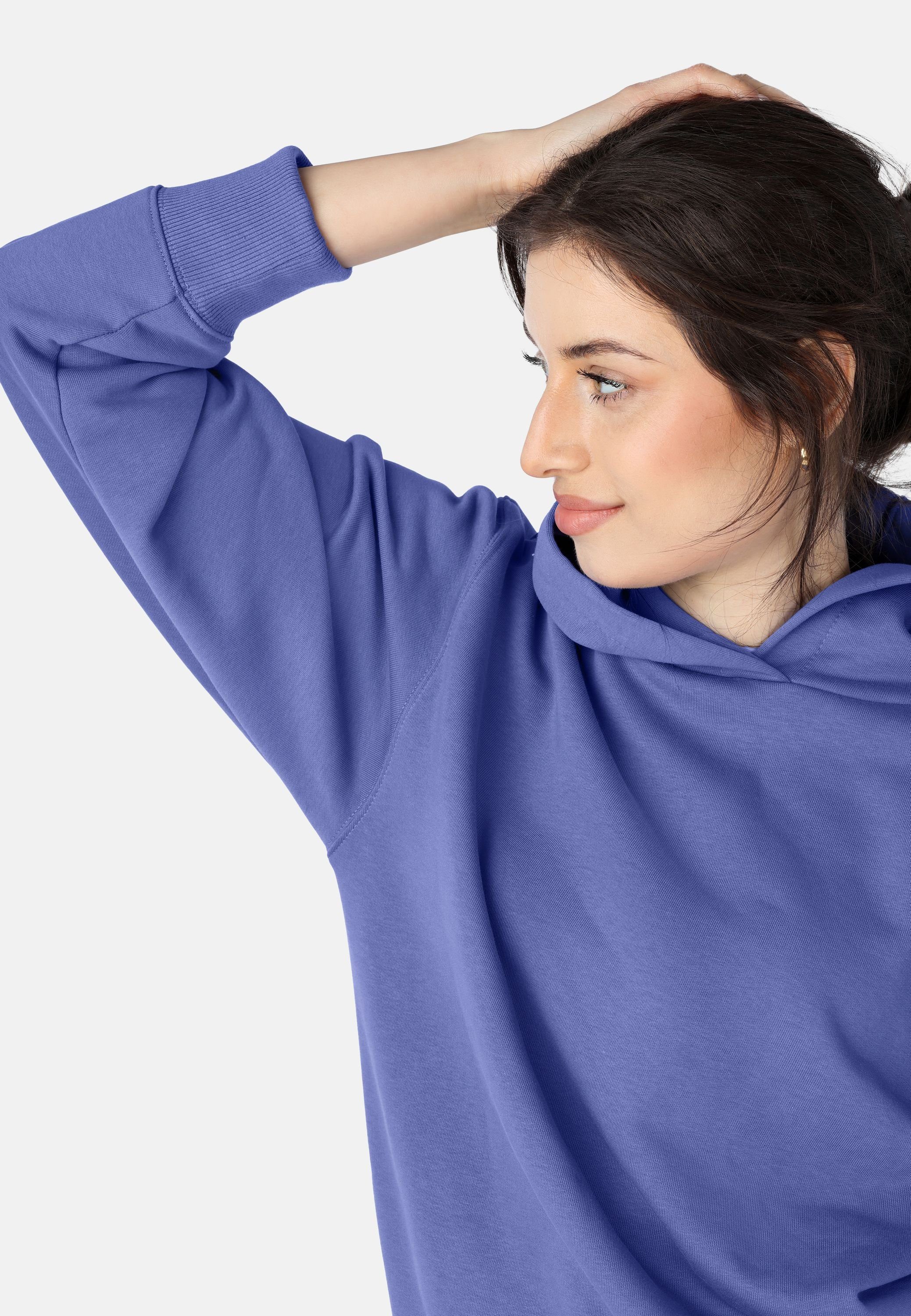 Bellivalini Kapuzensweatshirt Kapuzenpullover lang Damen Hoodie Sportanzug Oberteil Pullover BLV210