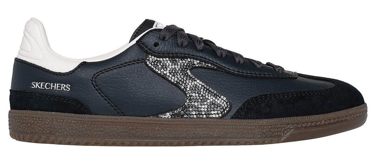 Skechers HOTSHOT-SHIMMERING SPOTS Sneaker Retro Sneaker, Schnürschuh mit glitzerndem Animal-Einsatz