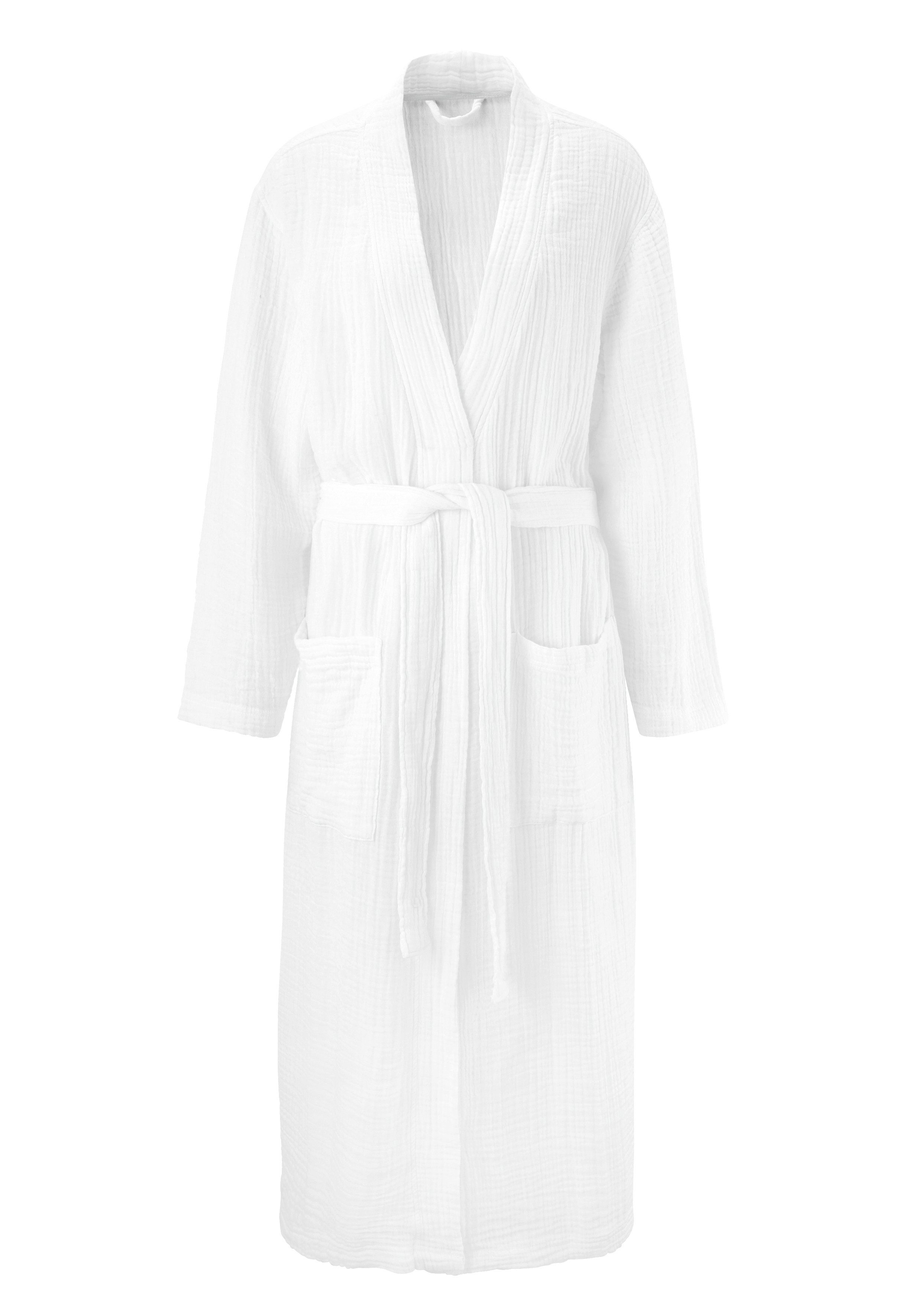 my home Bademantel Juna Musselin, ideal günstig online kaufen