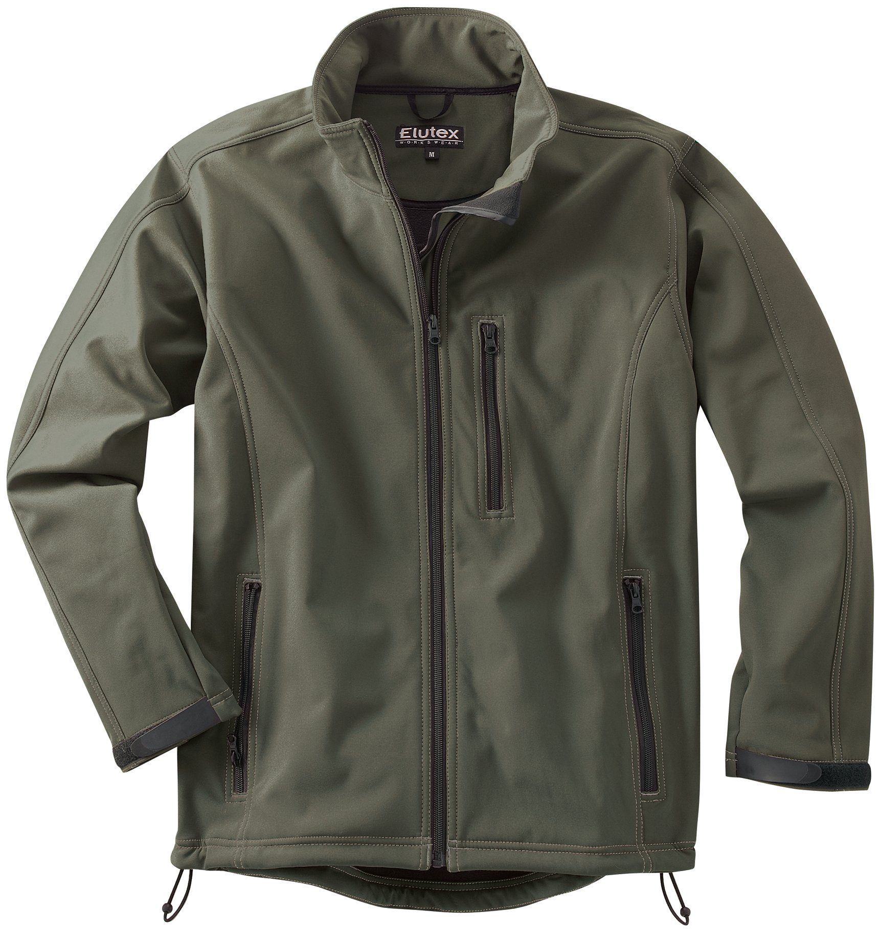 Elutex Softshelljacke Jäger-Softshelljacke "Nebraska" Jagdjacke oliv grün Outdoorjacke