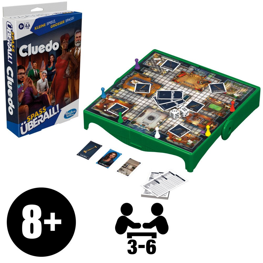 Hasbro Spiel Kompaktspiel Клуедо Spass überall!