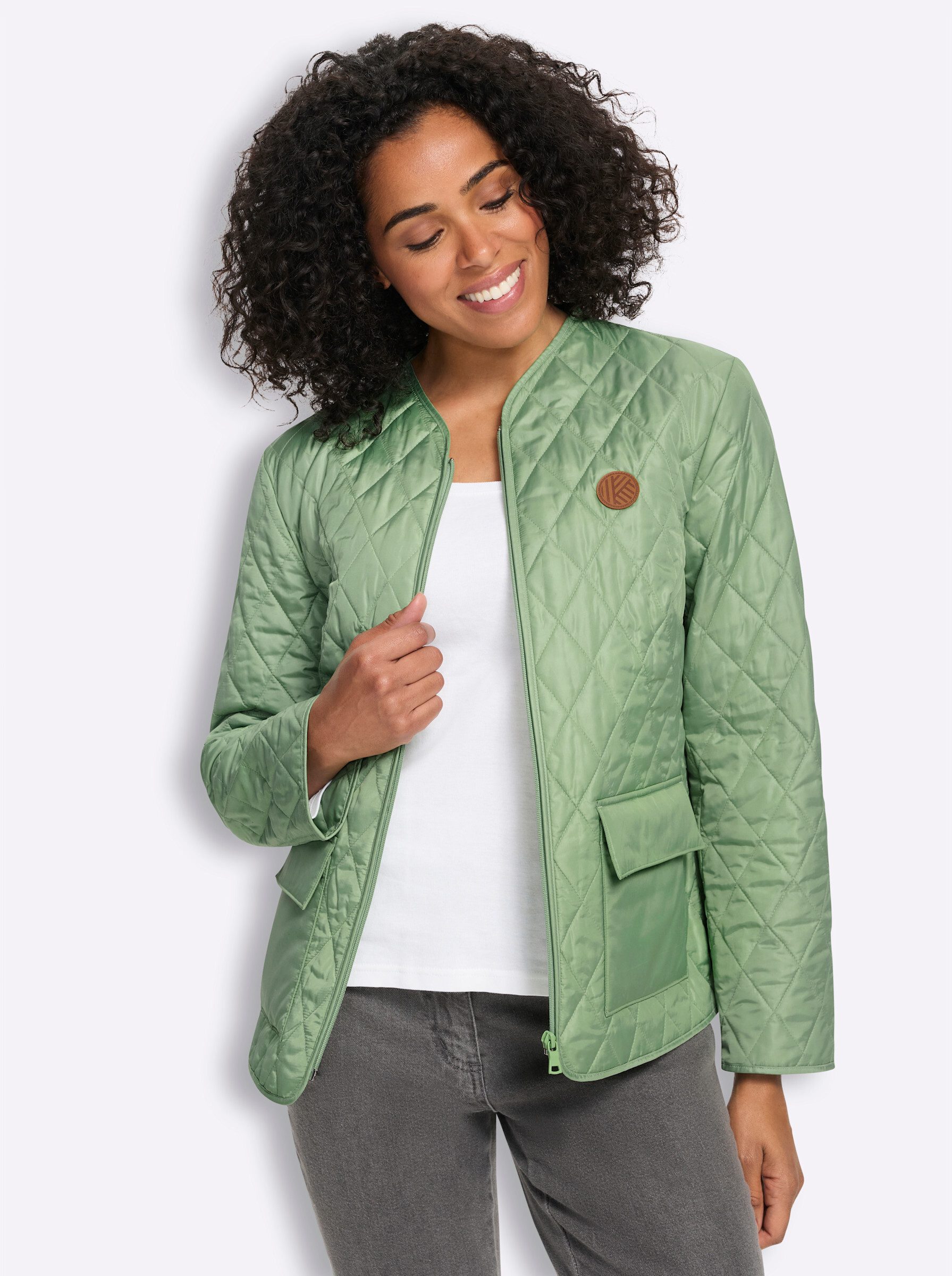 Sieh an! Allwetterjacke Steppjacke Langarm