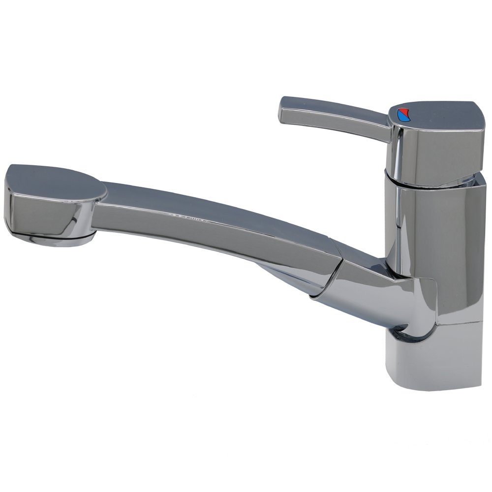 Comet Waschtischarmatur Wasserhahn mit ausziehbarer Dusche + Schalter chrom